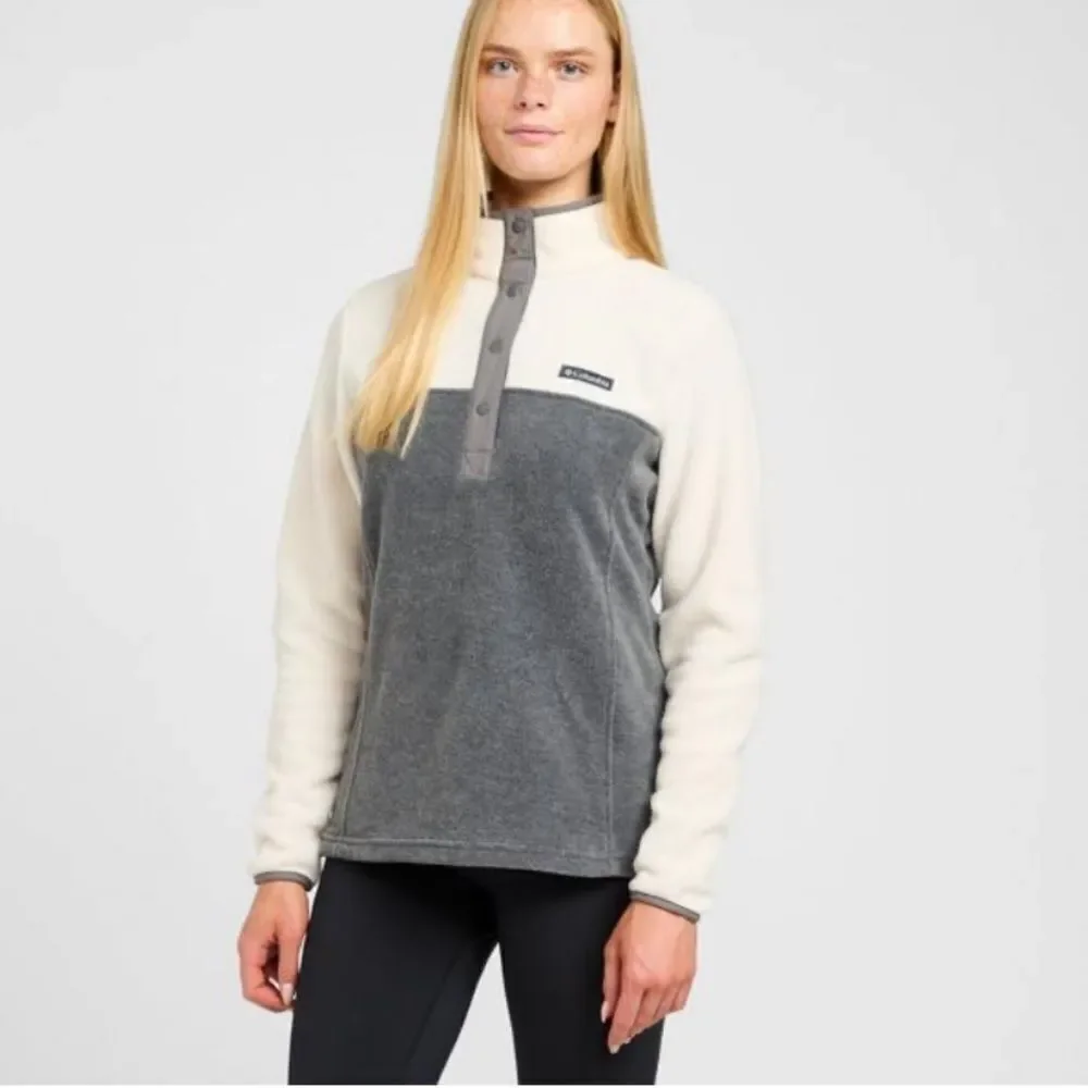 Columbia Women’s Benton Springs Button-Up Pullover Fleece size s